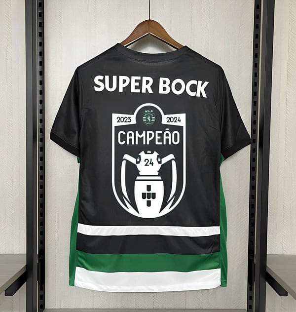 24/25 Sporting Lisbon Home Jersey With Campeões Printing