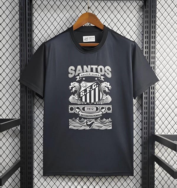 25/26 Santos Black Casual Jersey
