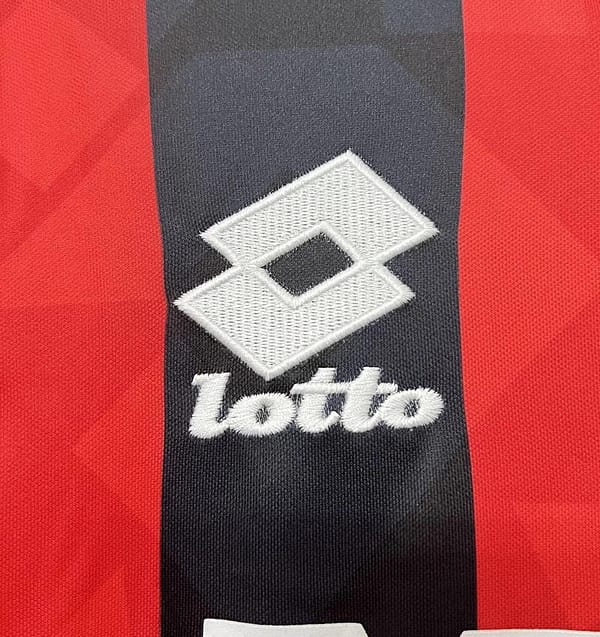 Retro 93/94 AC Milan Home Soccer Jersey - Image 3