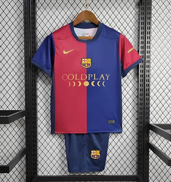 24/25 Kids Barcelona Coldplay Home Special Jersey - Image 2