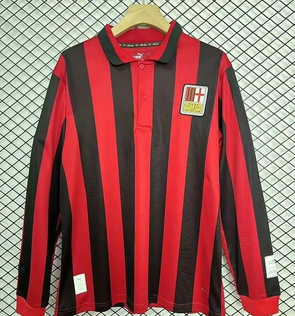 Limited Version 24/25 AC Milan Home 125Th Anniversary Long Sleeve Jersey - Image 2