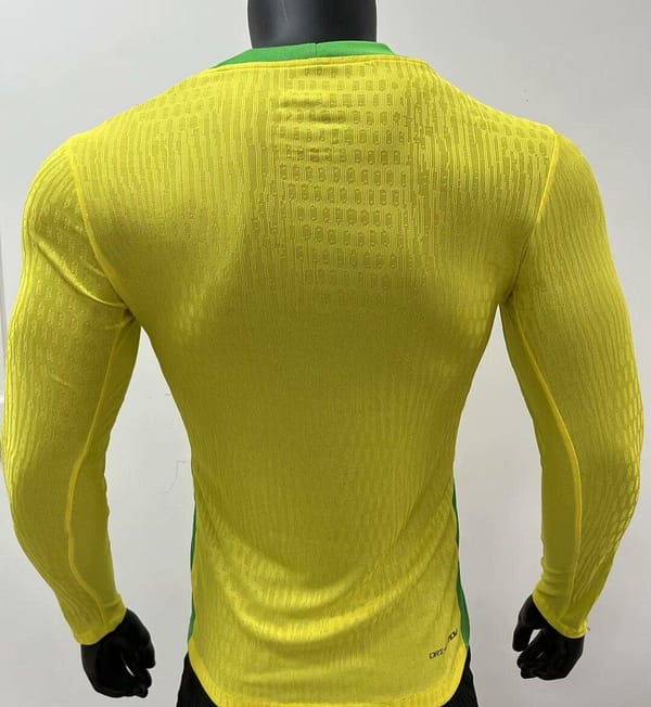 Player Version 2025 Brazil Home Long Sleeve Jersey - Image 2