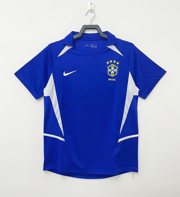 Retro 2002 Brazil Away Soccer Jersey