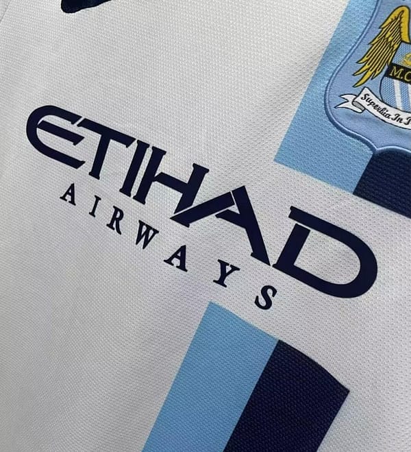 Retro 13/14 Manchester City Third White Jersey - Image 3