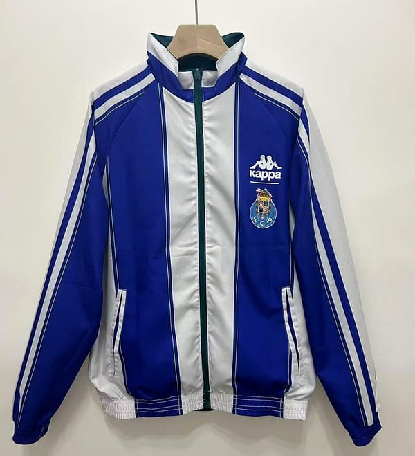 24/25 Porto Dark Cyan/White/Blue Reversible Windbreaker - Image 8