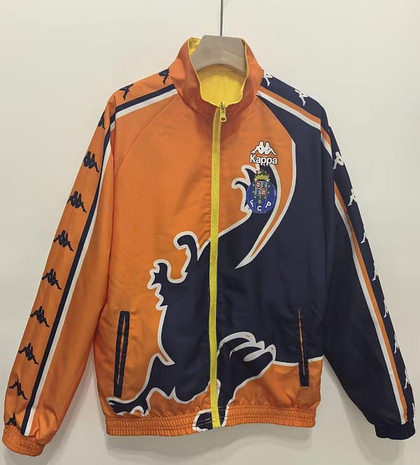 24/25 Porto Orange/Yellow Reversible Windbreaker - Image 2