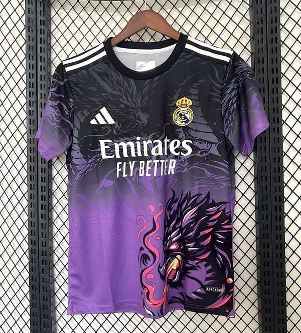 25/26 Real Madrid "Obsidian Dragon" Special Purple Jersey