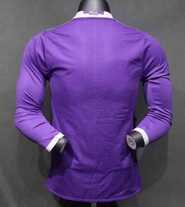 Player Version Retro 16/17 Real Madrid Away Long Sleeve Jersey - Image 2