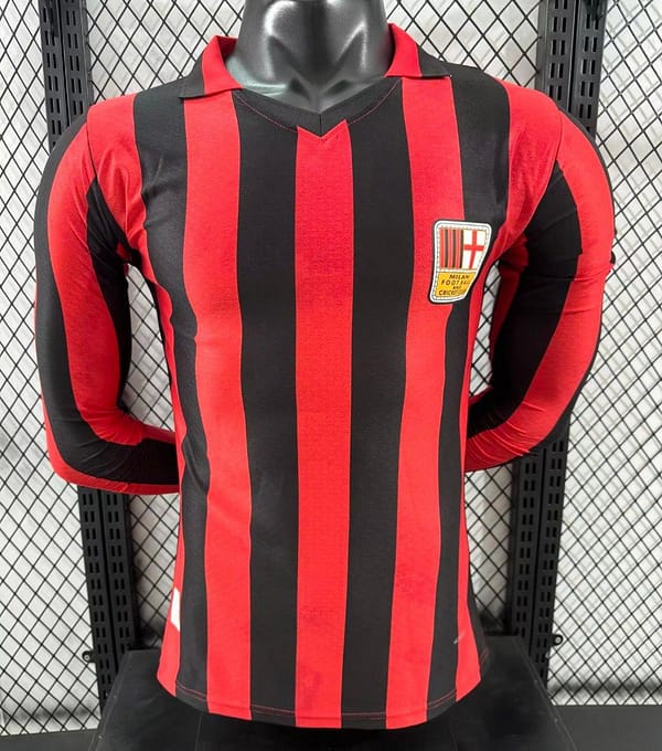 Player Version 24/25 AC Milan Home 125Th Anniversary Long Sleeve Jersey - Image 9