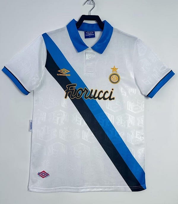 Retro 94/95 Inter Milan Away White Jersey - Image 4