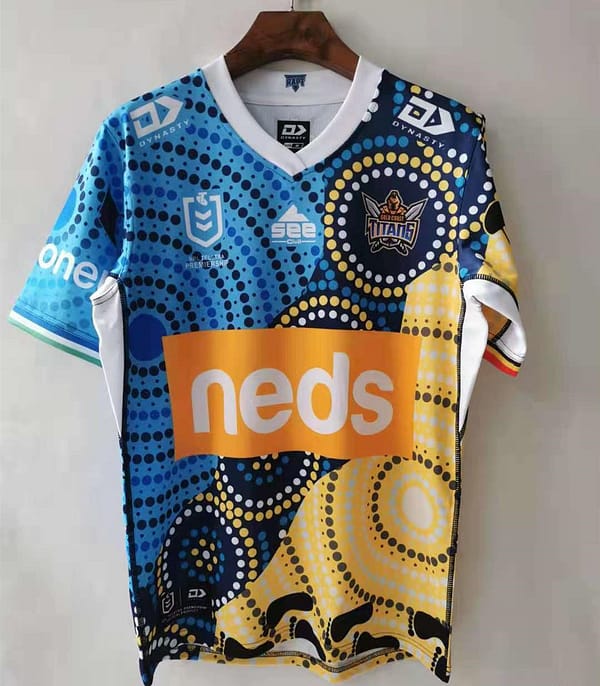 Gold Coast Titans 2021 Mens Indigenous Rugby Jersey - Image 5