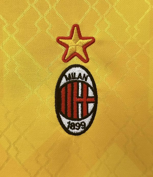 Retro 95/96 AC Milan Third Yellow Jersey - Image 7
