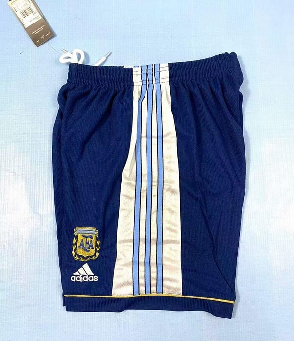 Retro 1998 Argentina Home Shorts - Image 5