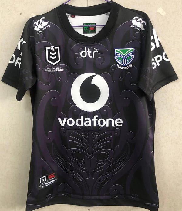 Warriors 2021 Men's Black Rugby Jersey - Image 3
