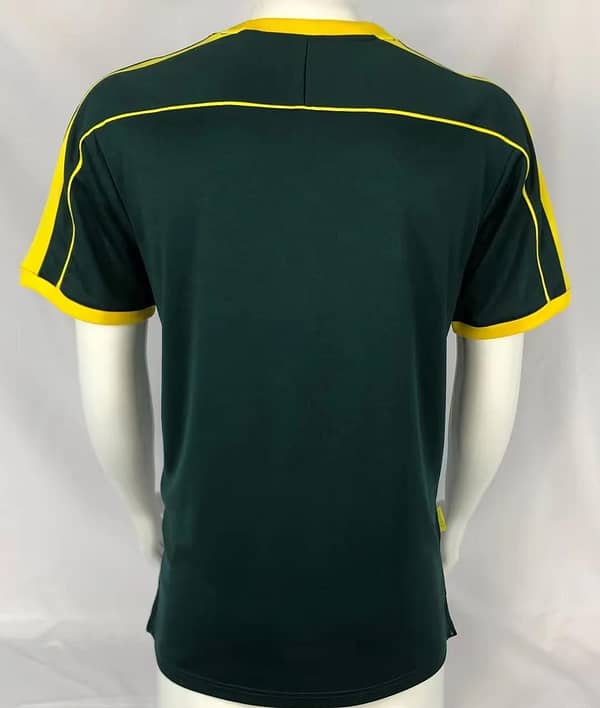 Retro 1998 Brazil Green Goalkeeper Jersey - Image 2