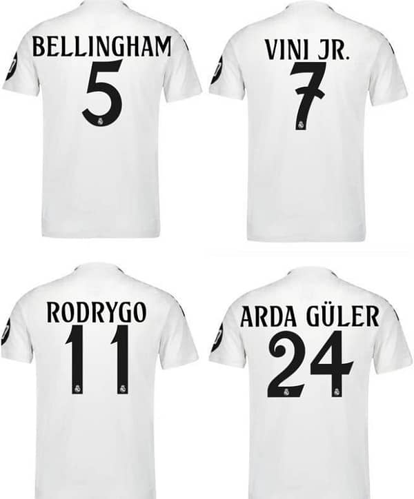24/25 Real Madrid Home Jersey With 15 Trophy Patch - Image 11
