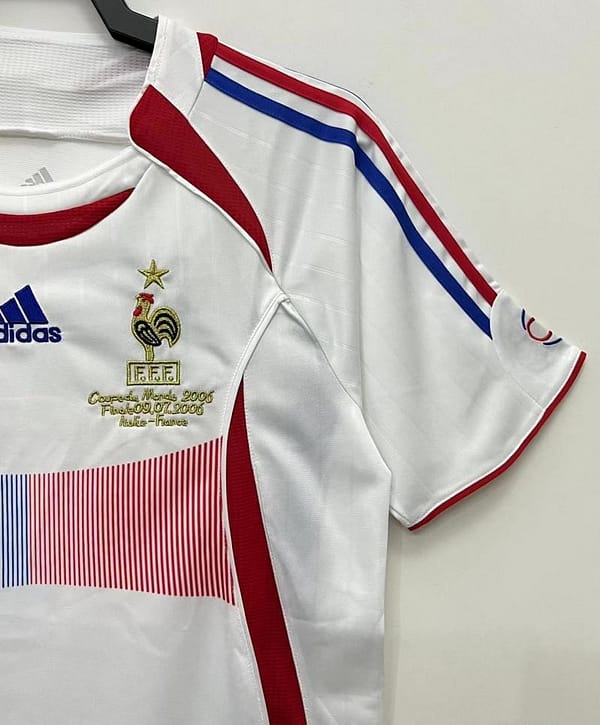Retro 2006 France Away Soccer Jersey With 06 World Cup Patch - Image 6