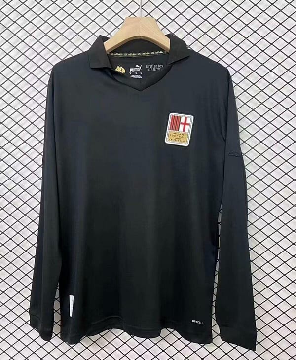 24/25 AC Milan 125Th Anniversary Black Long Sleeve Jersey - Image 4