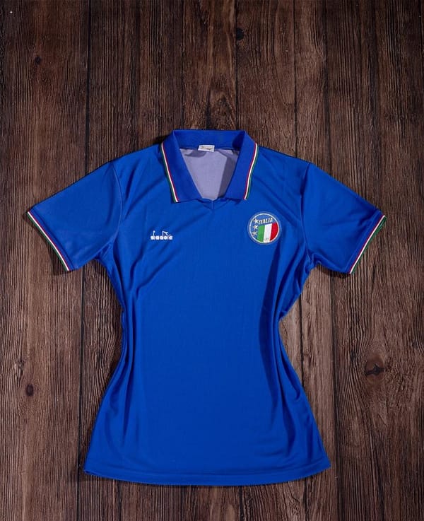 Retro 1990 Italy Home Soccer Jersey - Image 8