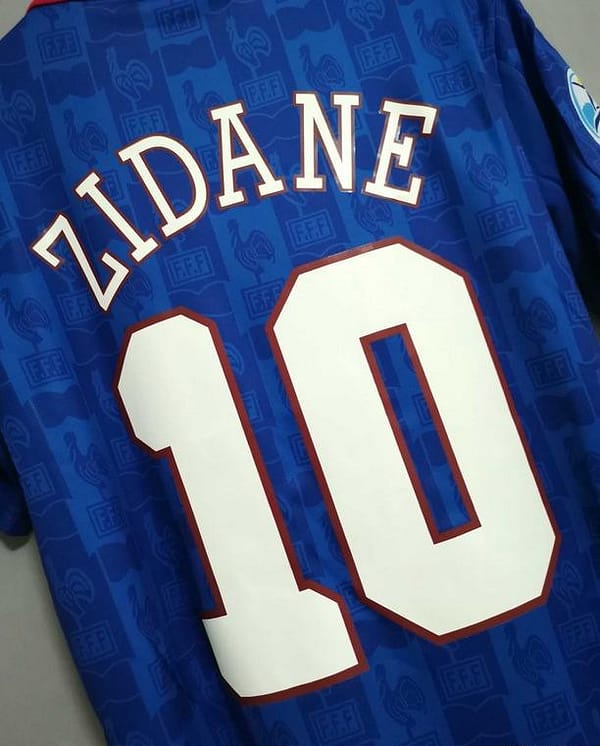 Retro 1996 France Home Jersey With EURO 1996 Patch - Image 6