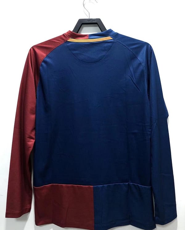 Retro 08/09 Long SLeeve Barcelona Home Champions Version Soccer Jersey - Image 10