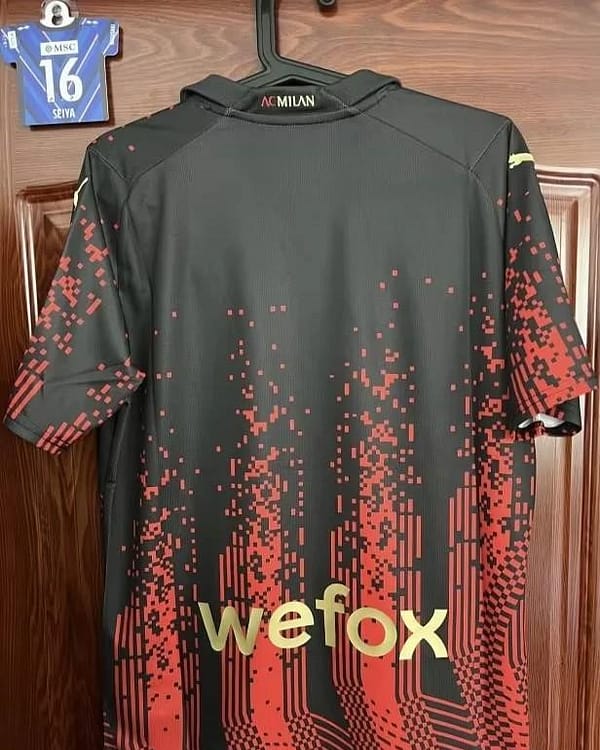 22/23 AC Milan X Koché Special Red/Black Jersey - Image 3