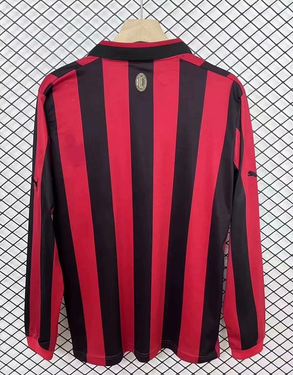 24/25 AC Milan 125Th Anniversary Home Long Sleeve Jersey - Image 2