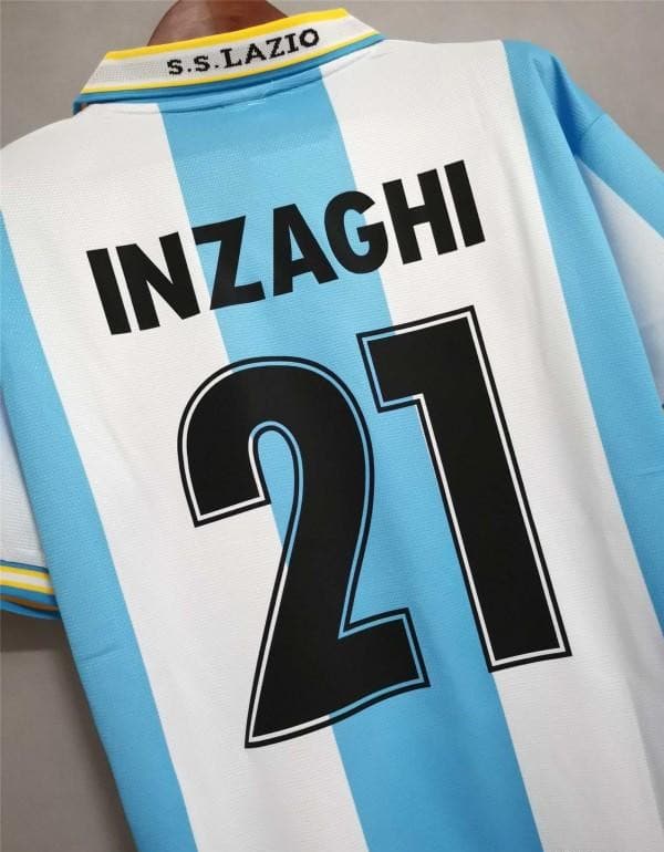 Retro 99-00 Lazio Home Jersey - Image 5