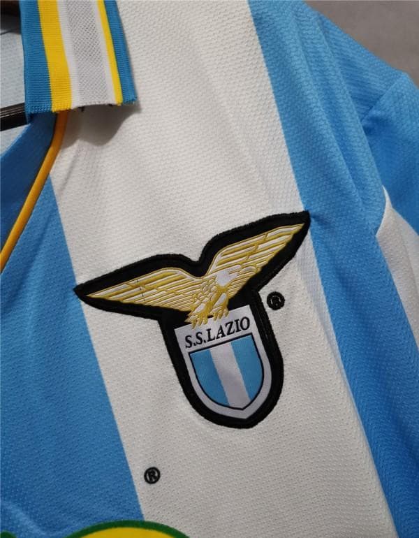 Retro 99-00 Lazio Home Jersey - Image 8