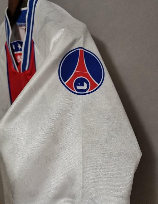 Retro 94/95 PSG White Away Jersey - Image 7