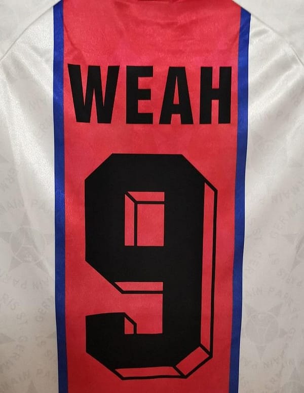 Retro 94/95 PSG White Away Jersey - Image 3