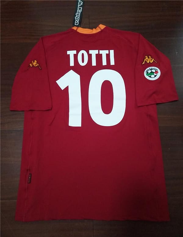 Retro 00/01 AS Roma Home Jersey - Image 2
