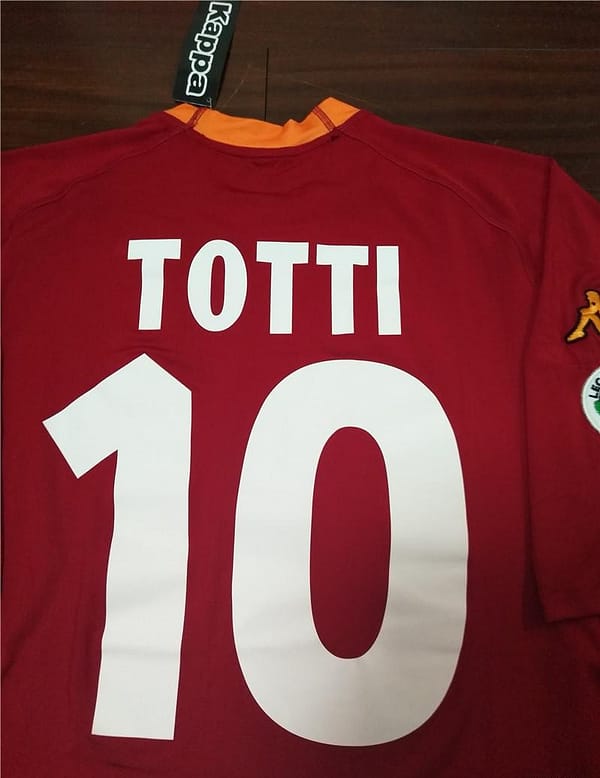 Retro 00/01 AS Roma Home Jersey - Image 3