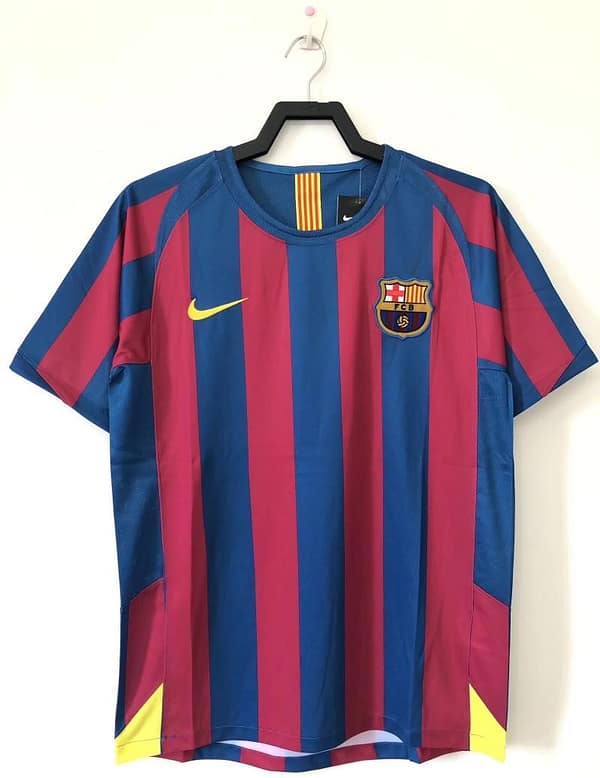 Retro 05/06 Barcelona Home League Version Soccer Jersey