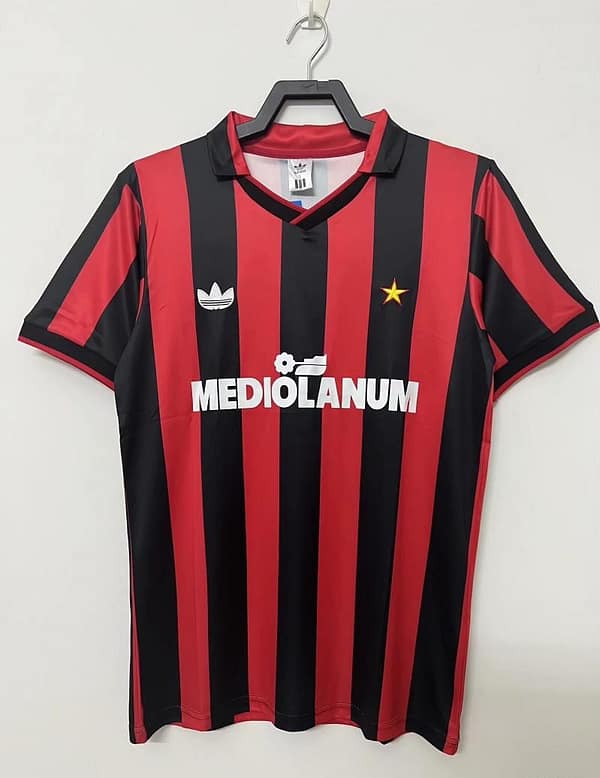 Retro 90/91 AC Milan Home Soccer Jersey