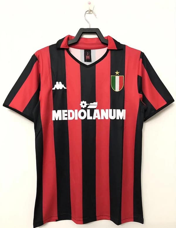 Retro 88/89AC Milan Home Soccer Jersey