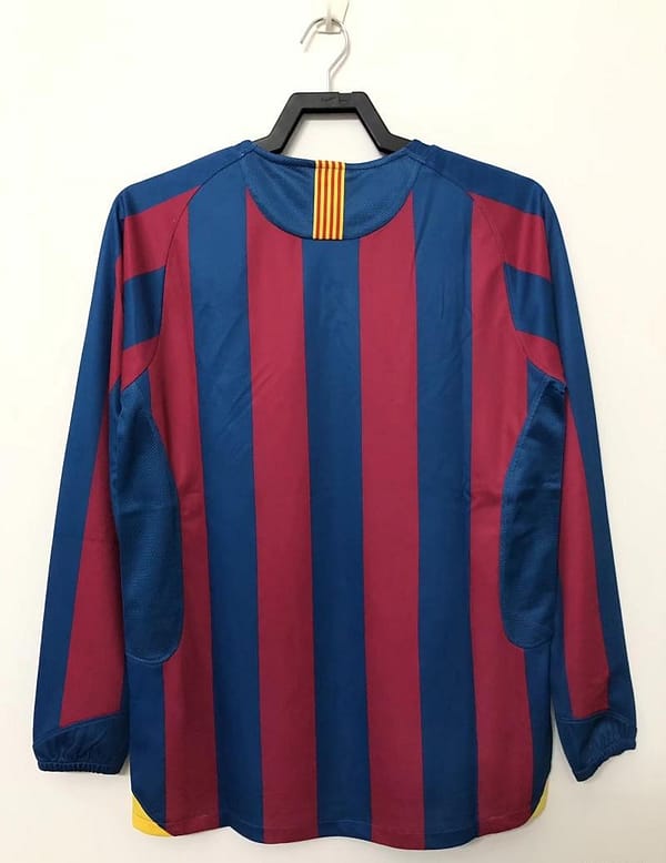 Retro 05/06 Barcelona Home Long Sleeve League Version Soccer Jersey - Image 2