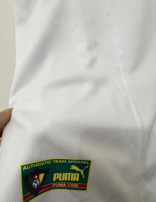 Retro 2002 Cameroon White Jersey - Image 2