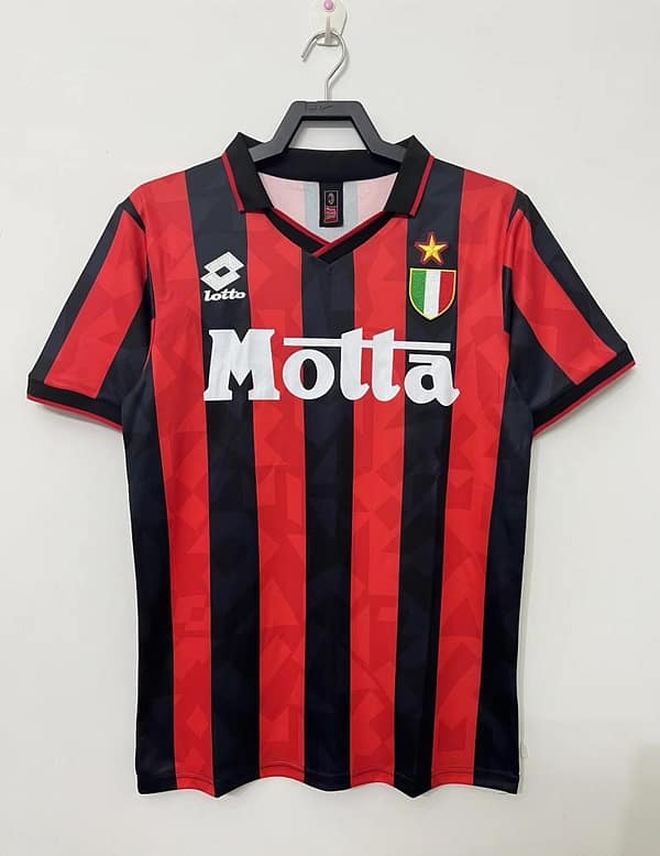 Retro 93/94 AC Milan Home Soccer Jersey