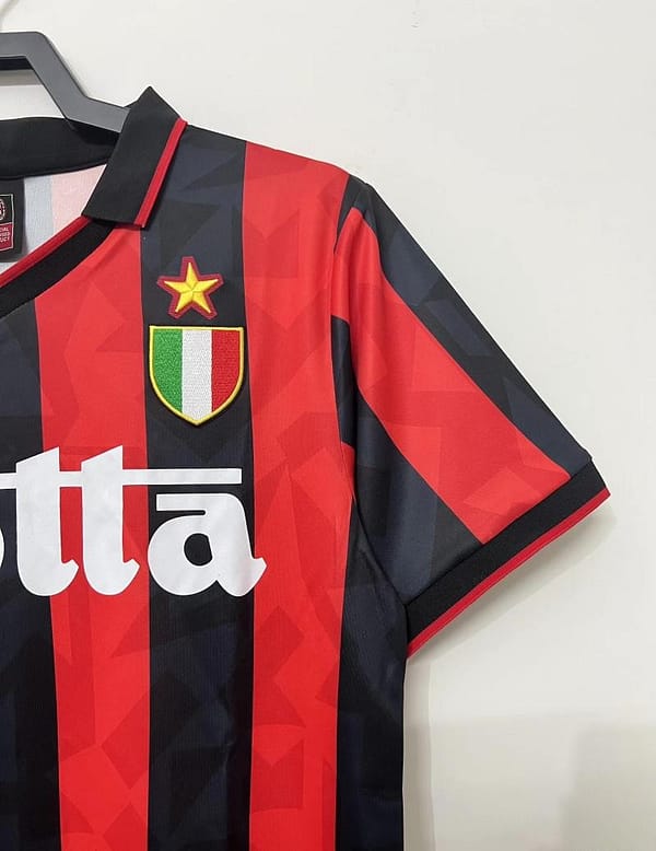 Retro 93/94 AC Milan Home Soccer Jersey - Image 5