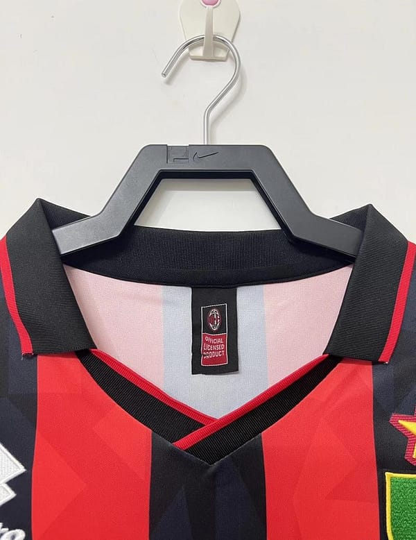 Retro 93/94 AC Milan Home Soccer Jersey - Image 7