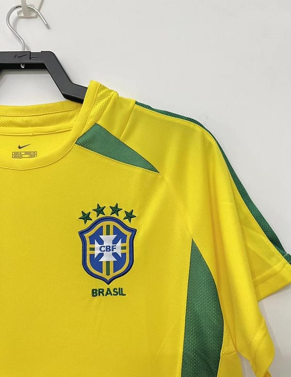 Retro 2002 Brazil Home Soccer Jersey - Image 5