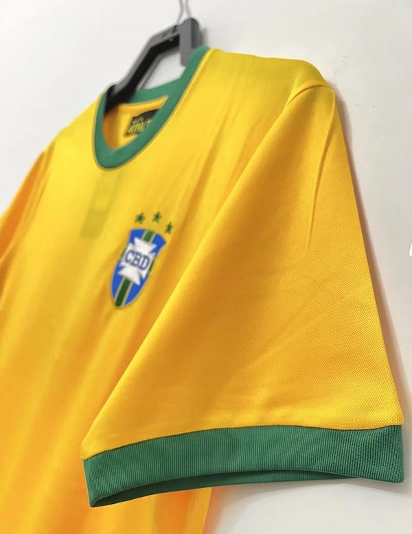 Retro 1970 Brazil Home Jersey 10#Pelé Commemorate The King Of Football - Image 3