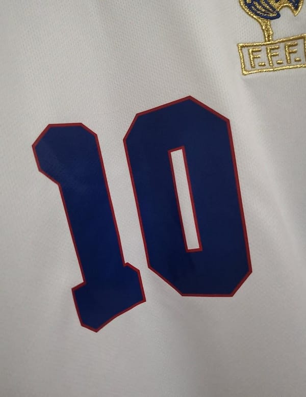 Retro 1996 France Away Soccer Jersey - Image 6