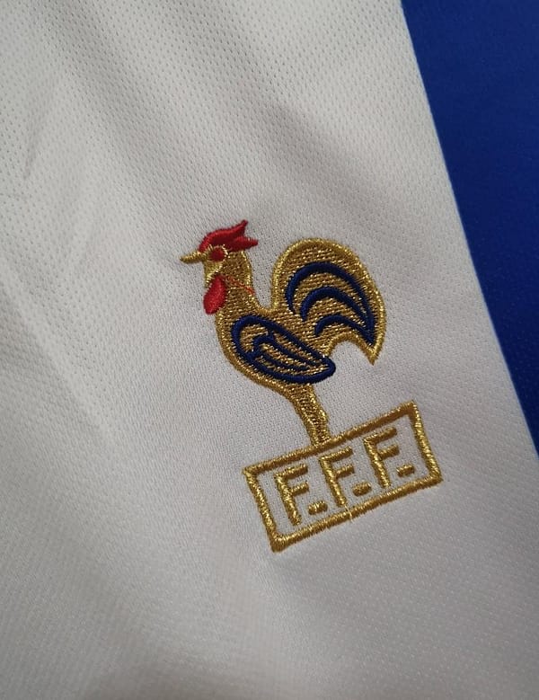 Retro 1996 France Away Soccer Jersey - Image 7