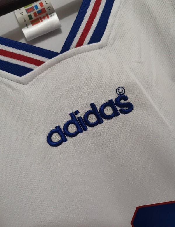 Retro 1996 France Away Soccer Jersey - Image 8