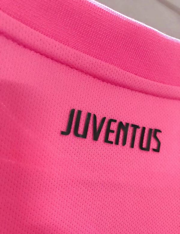 Retro 11/12 Juventus Away Pink Soccer Jersey - Image 3