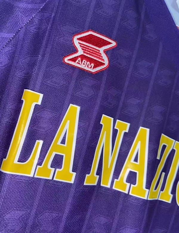 Retro 89/90 Fiorentina Home Soccer Jersey - Image 2