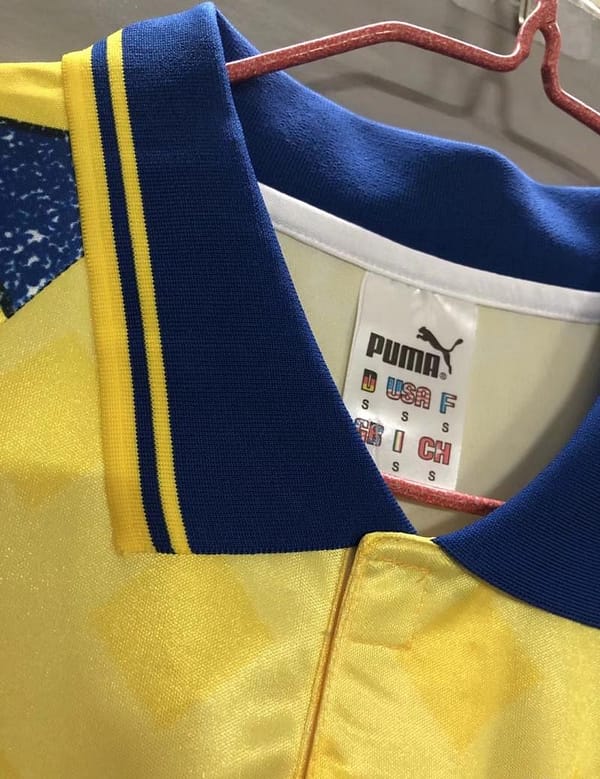 Retro 95/97 Parma Away Yellow Soccer Jersey - Image 3