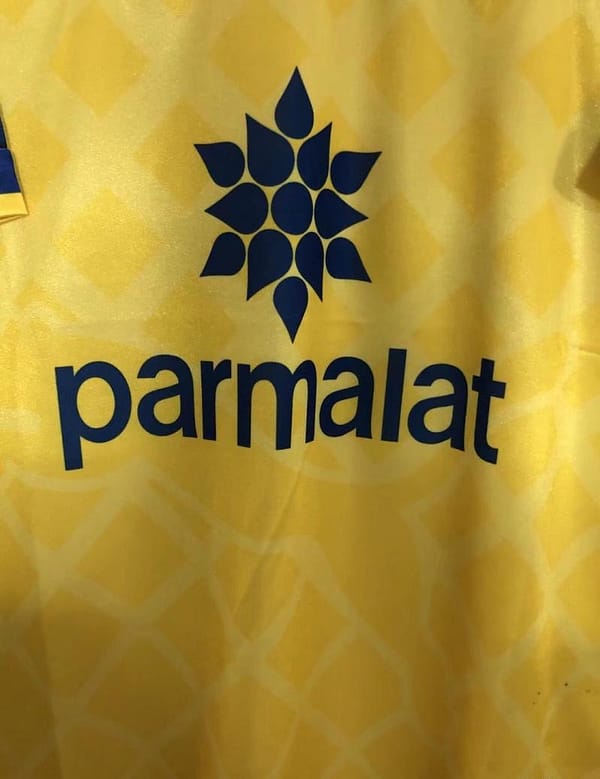 Retro 95/97 Parma Away Yellow Soccer Jersey - Image 5